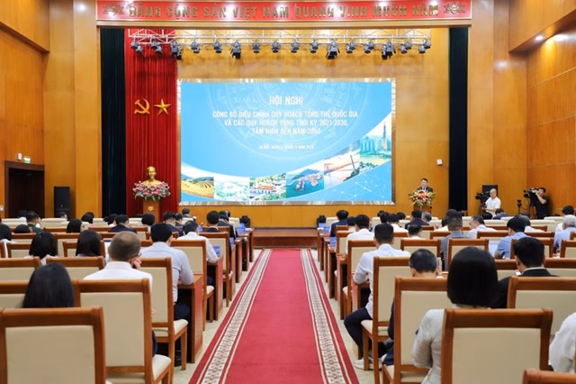 Hội nghị công bố điều chỉnh Quy hoạch tổng thể quốc gia và các quy hoạch vùng thời kỳ 2021-2030, tầm nhìn đến năm 2050 - Ảnh: VGP